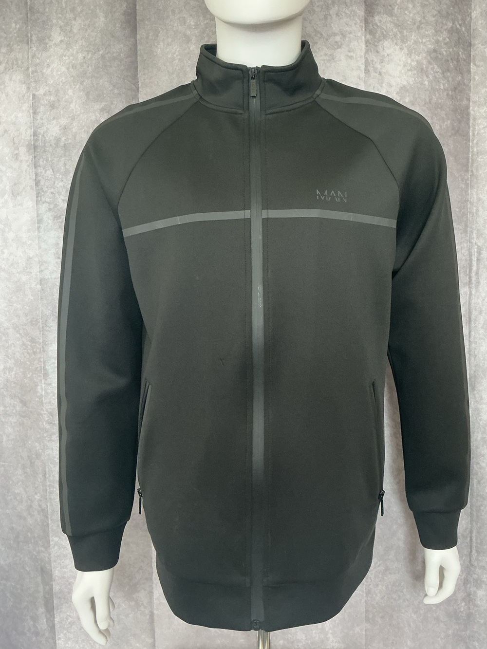 MAN Black Active Full-Zip Track Jacket